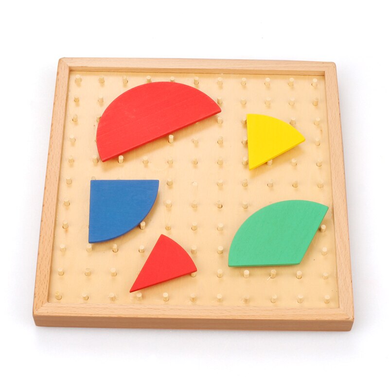 Montessori Materials Math Wood Fraction Board