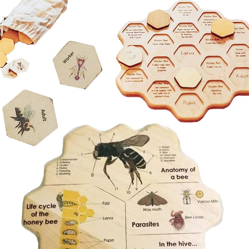 Wooden Bee Puzzle