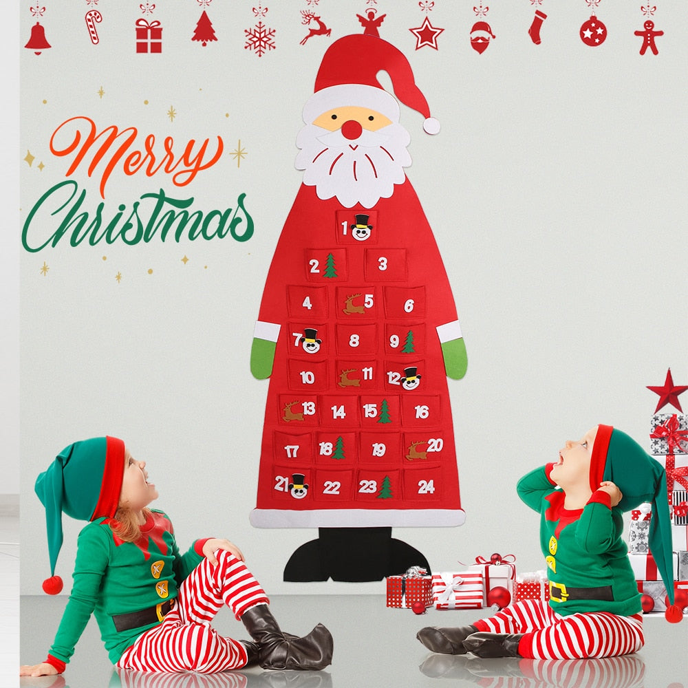 Montessori Felt Christmas Tree with 32 Pieces