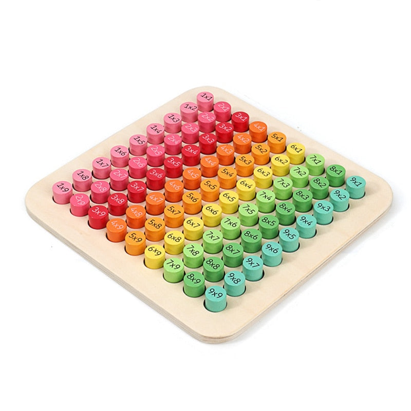 Montessori Mathematics 9x9 Multiplication Wood Table Toy