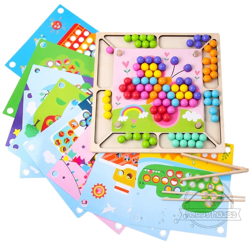 Montessori Educational Wooden Board (Math – Fishing Board Game)