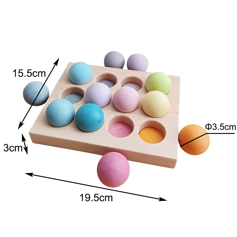 Large Rainbow Puzzles and Stackers with Storage Box