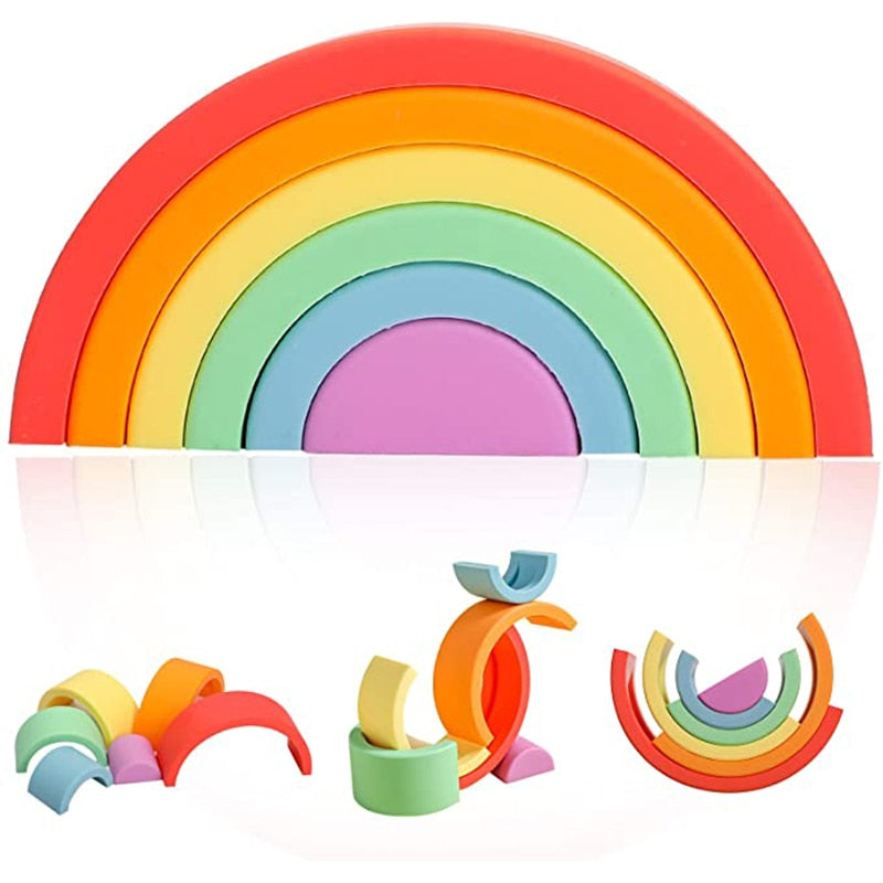 Silicone Building Rainbow Gift Sets