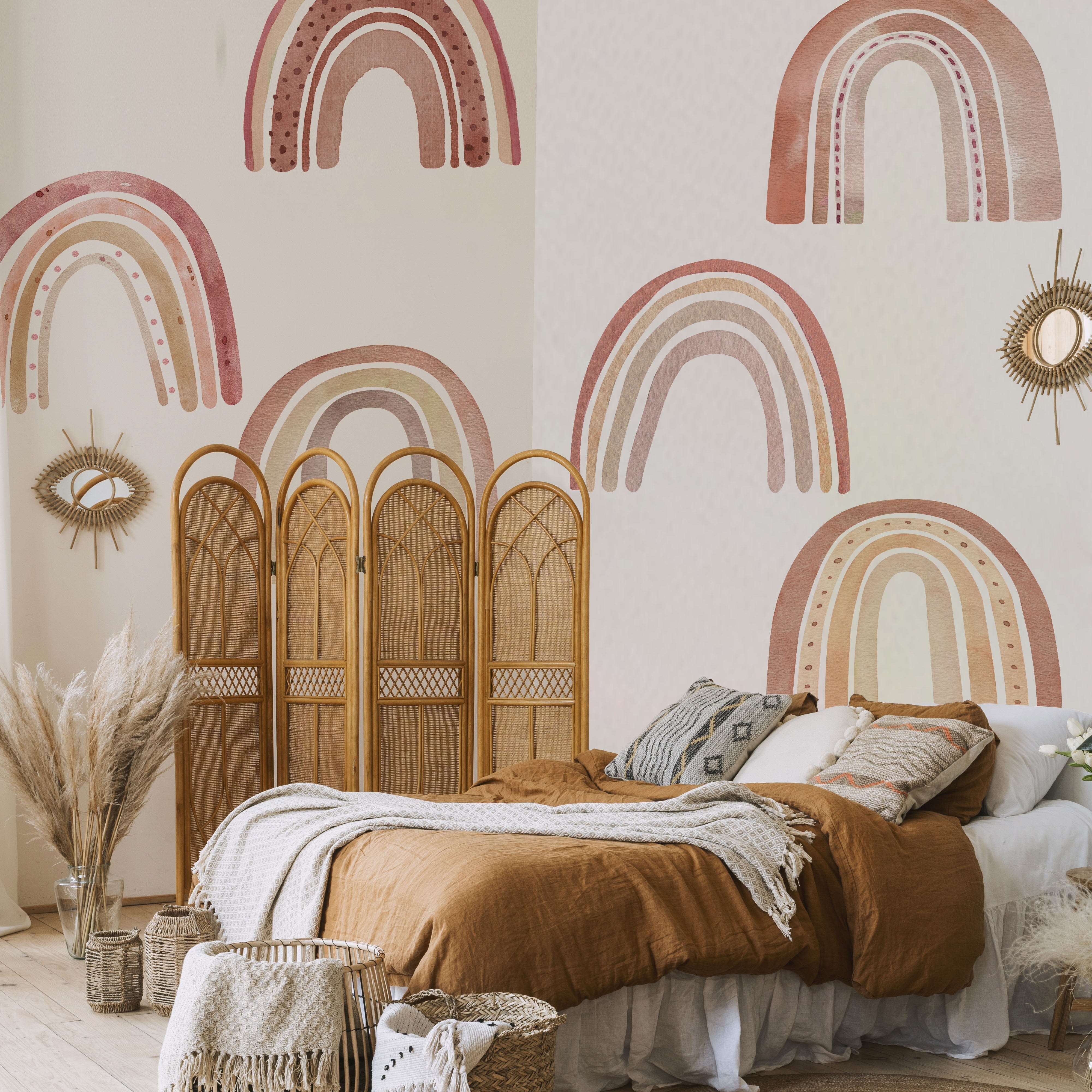 Rainbow Nursery Decor Wall Stickers
