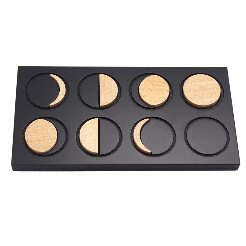 8 Moon Phases Wooden Puzzle