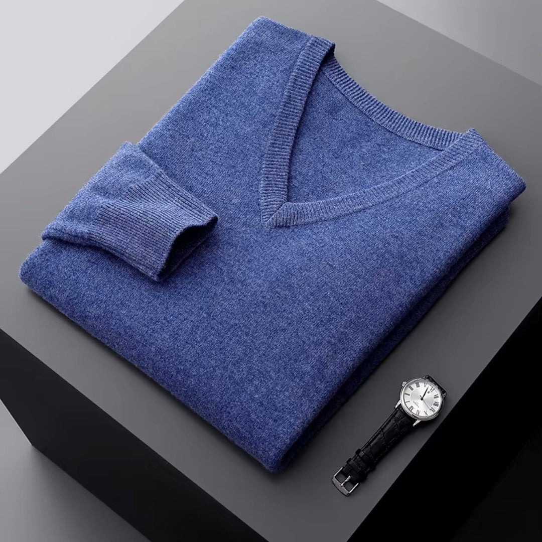 Aria Men's Merino Wool Sweater – Classic Lightweight Knit