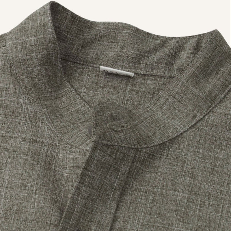 Mandarin Shirt Refined Escape