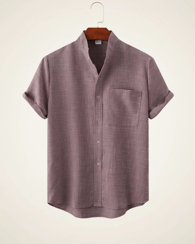 Mandarin Shirt Refined Escape