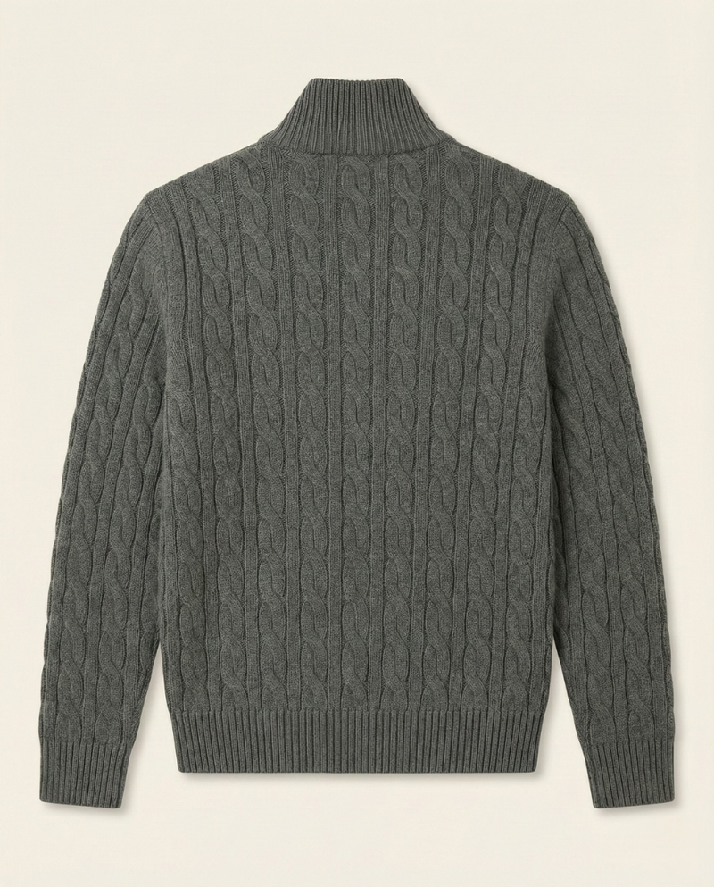 Men's High Collar Half-Zip Sweater Fontaine