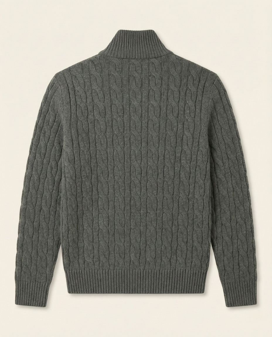 Men's High Collar Half-Zip Sweater Fontaine