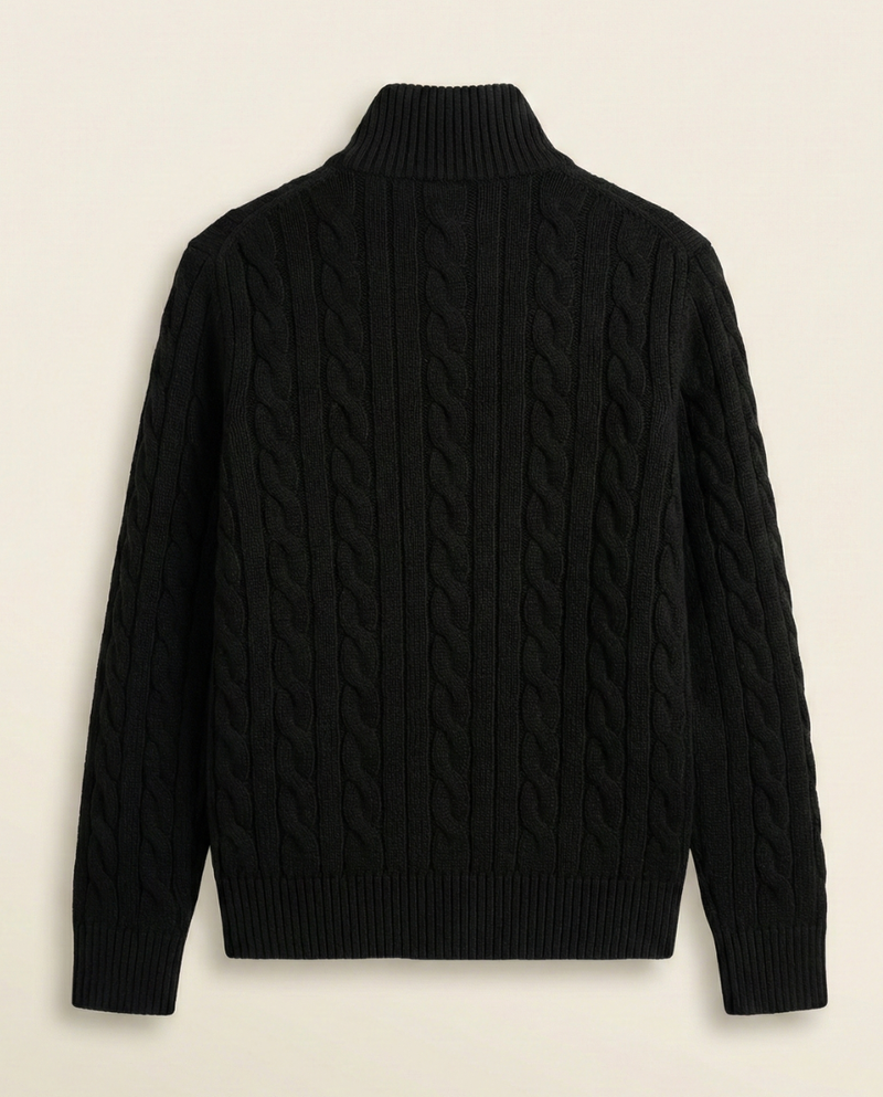 Men's High Collar Half-Zip Sweater Fontaine