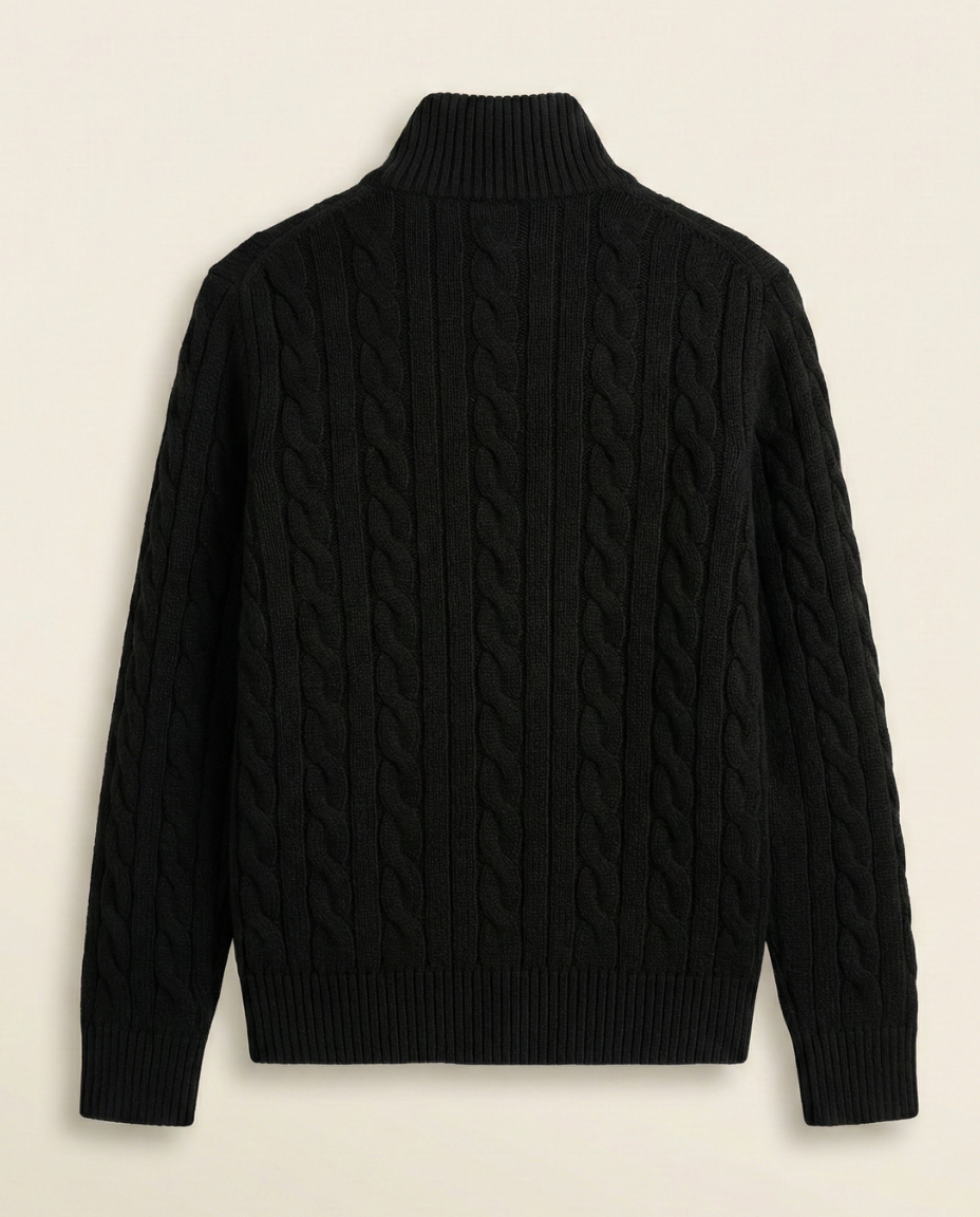Men's High Collar Half-Zip Sweater Fontaine
