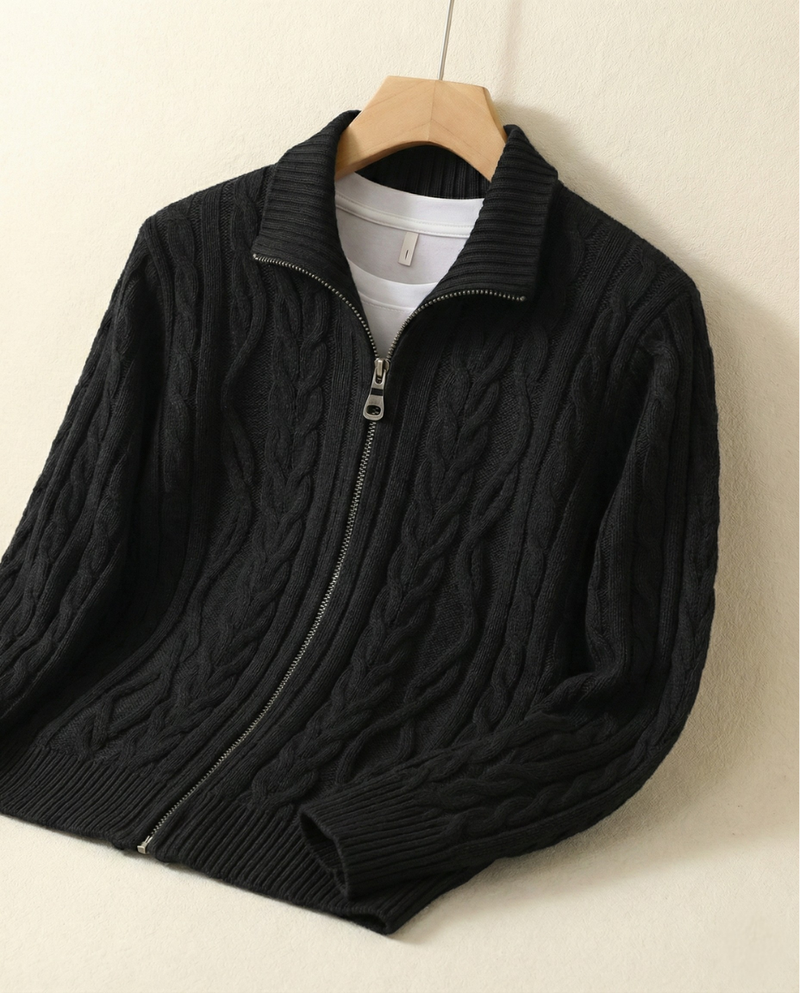 Men's High Collar Half-Zip Sweater Fontaine