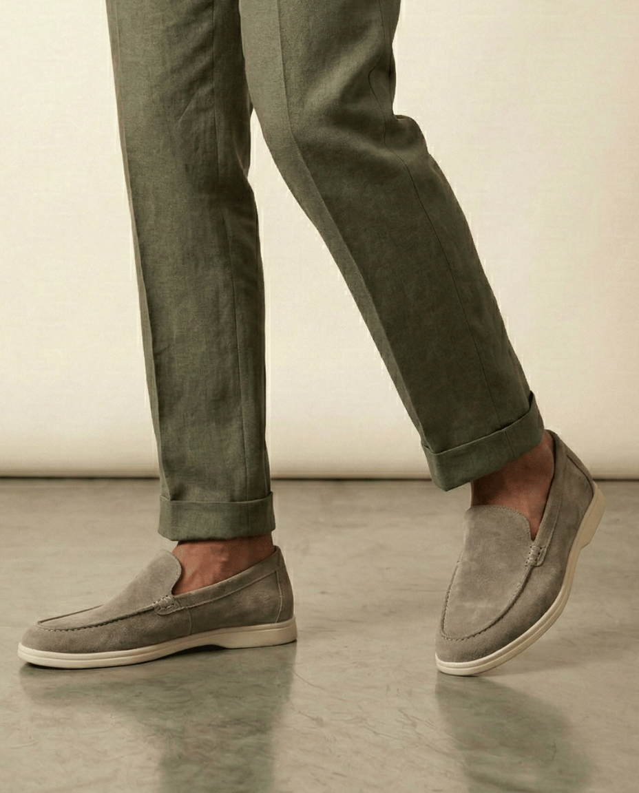 Riviera Suede Loafer Classic Form