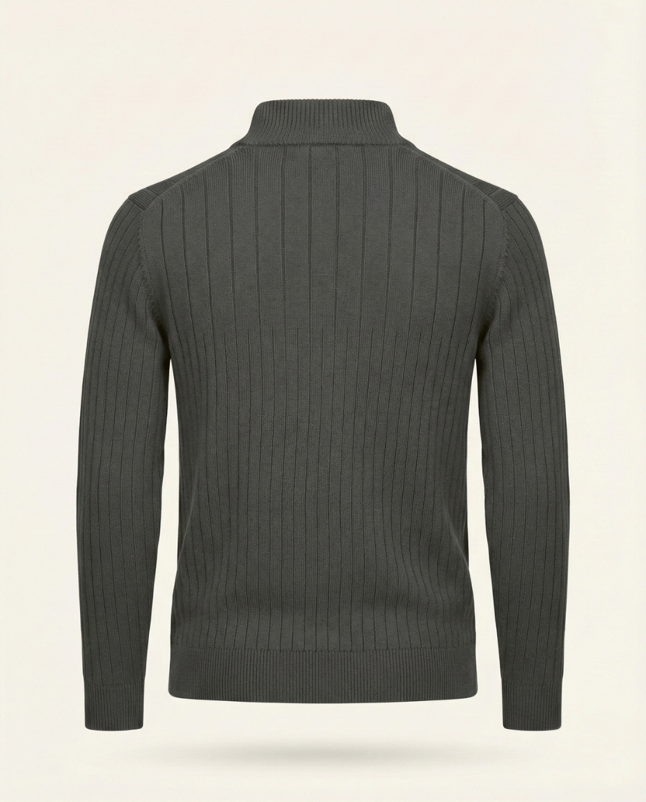 Quarter-Zip Sweater Ribbed Heritage