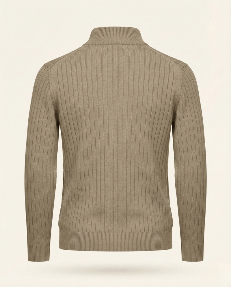 Quarter-Zip Sweater Ribbed Heritage