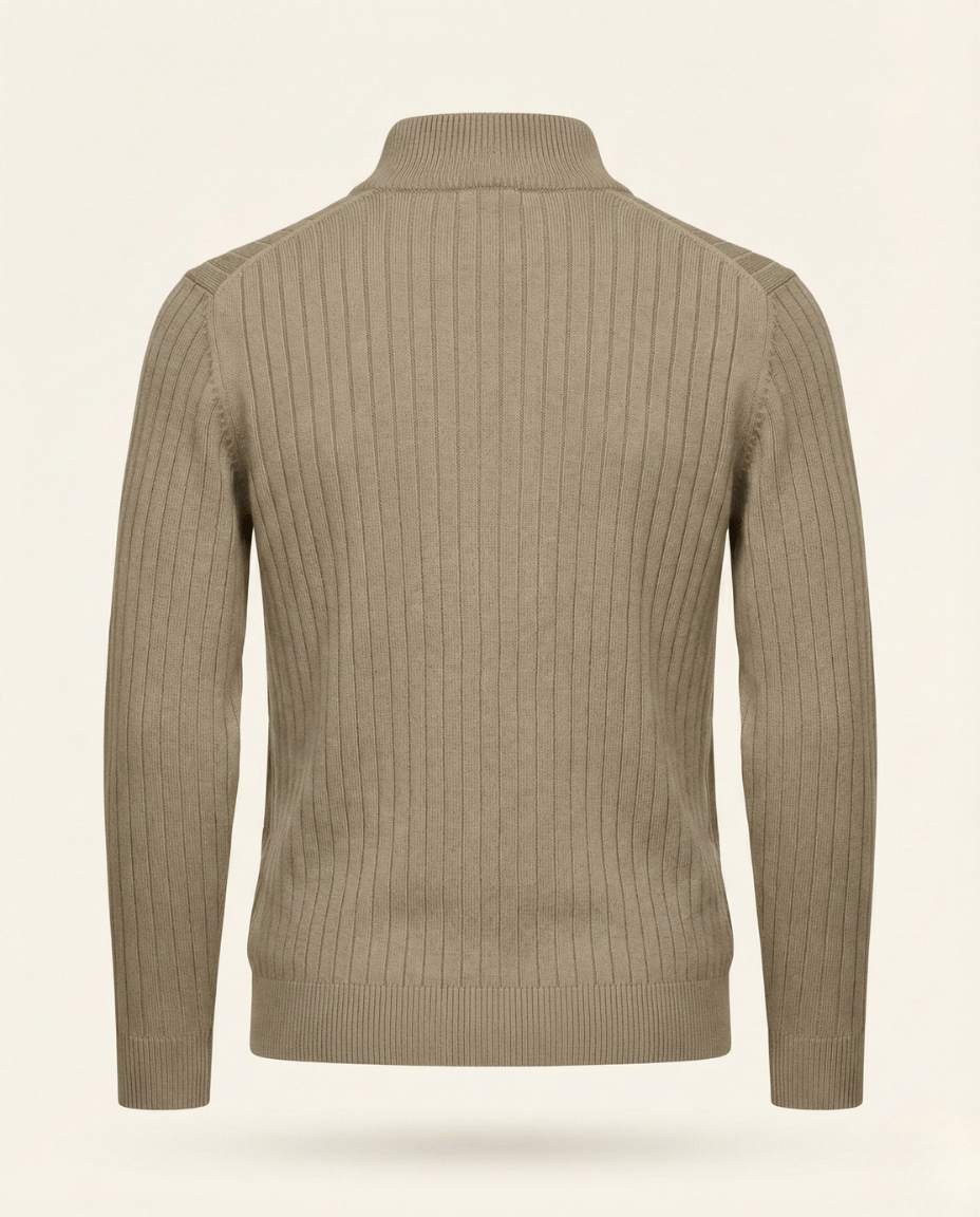 Quarter-Zip Sweater Ribbed Heritage