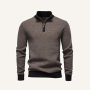 Quarter-Zip Sweater Heritage Weave