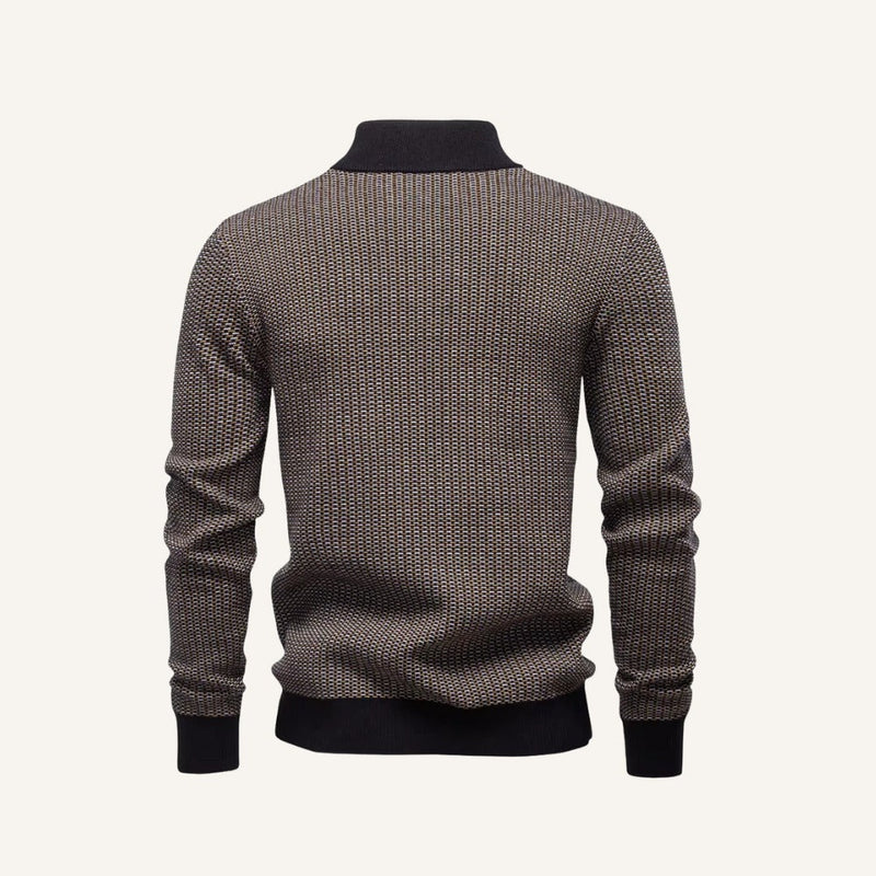 Quarter-Zip Sweater Heritage Weave