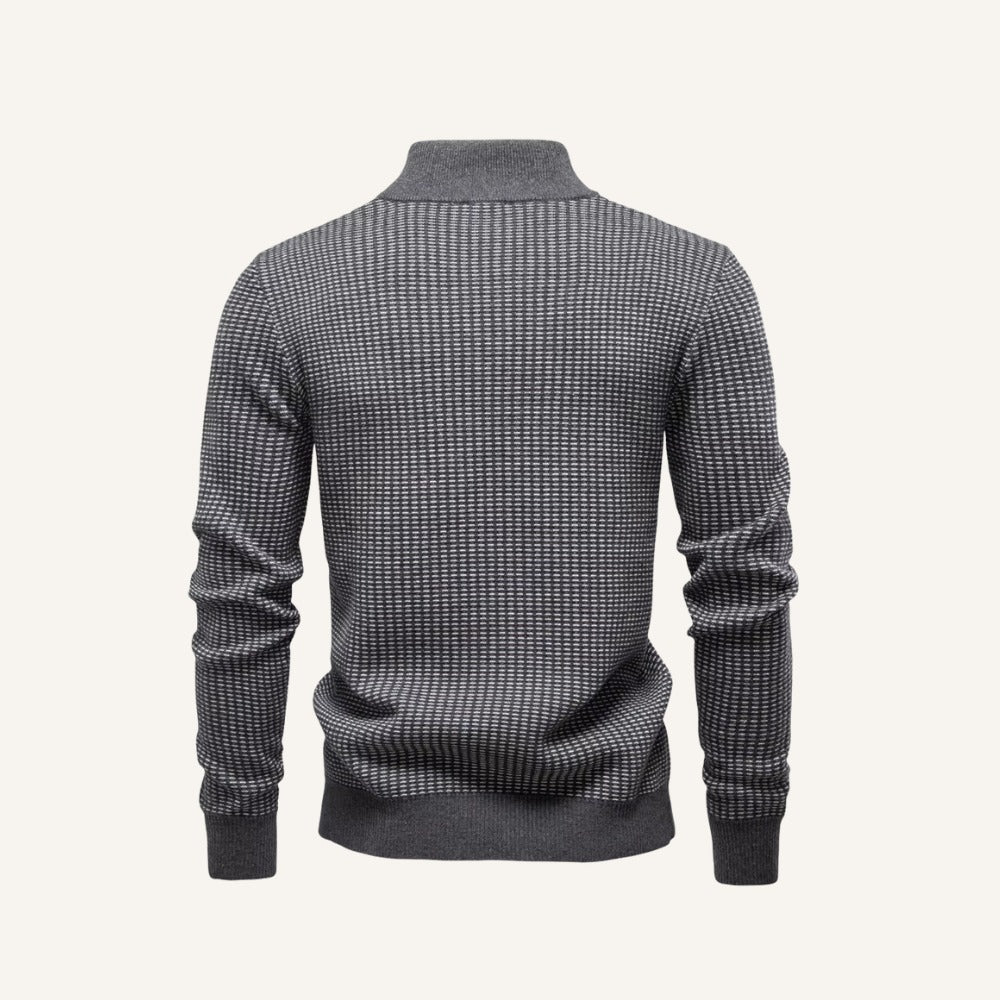 Quarter-Zip Sweater Heritage Weave