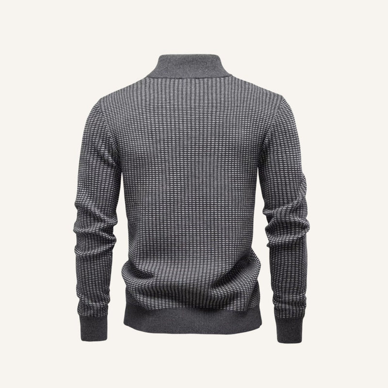 Quarter-Zip Sweater Heritage Weave