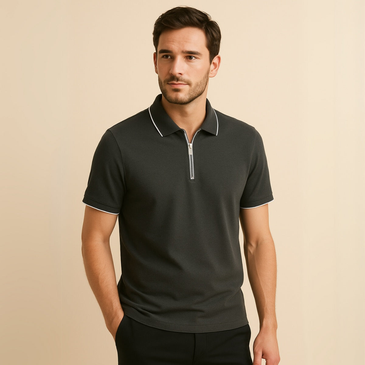 Polo Shirt Signature Zip