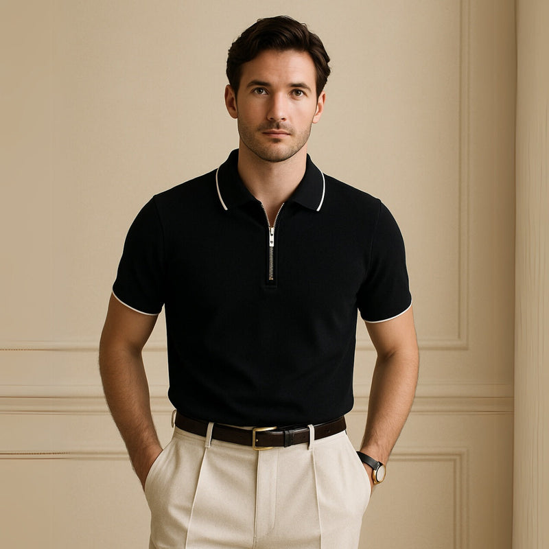 Polo Shirt Signature Zip