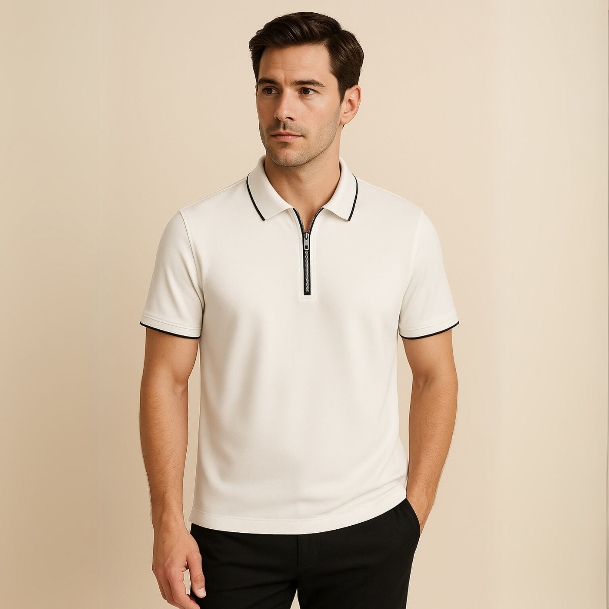 Polo Shirt Signature Zip