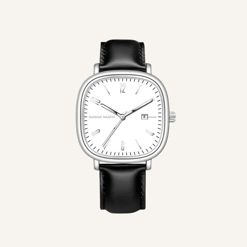 Men’s Retro Leather Watch - Outline