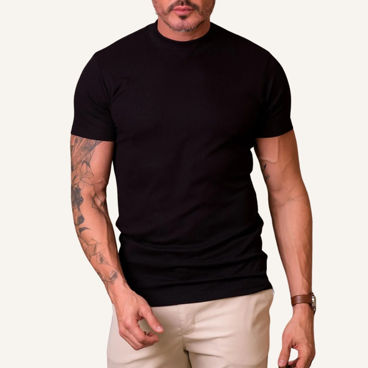 Minimal Knit T-Shirt Signature Line