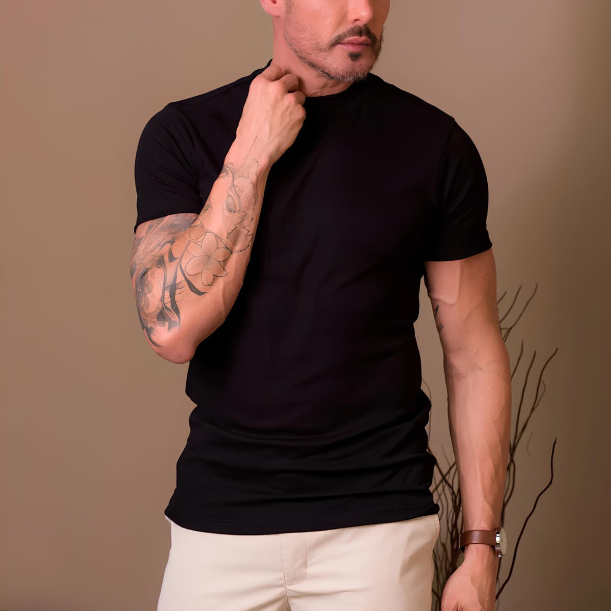 Minimal Knit T-Shirt Signature Line
