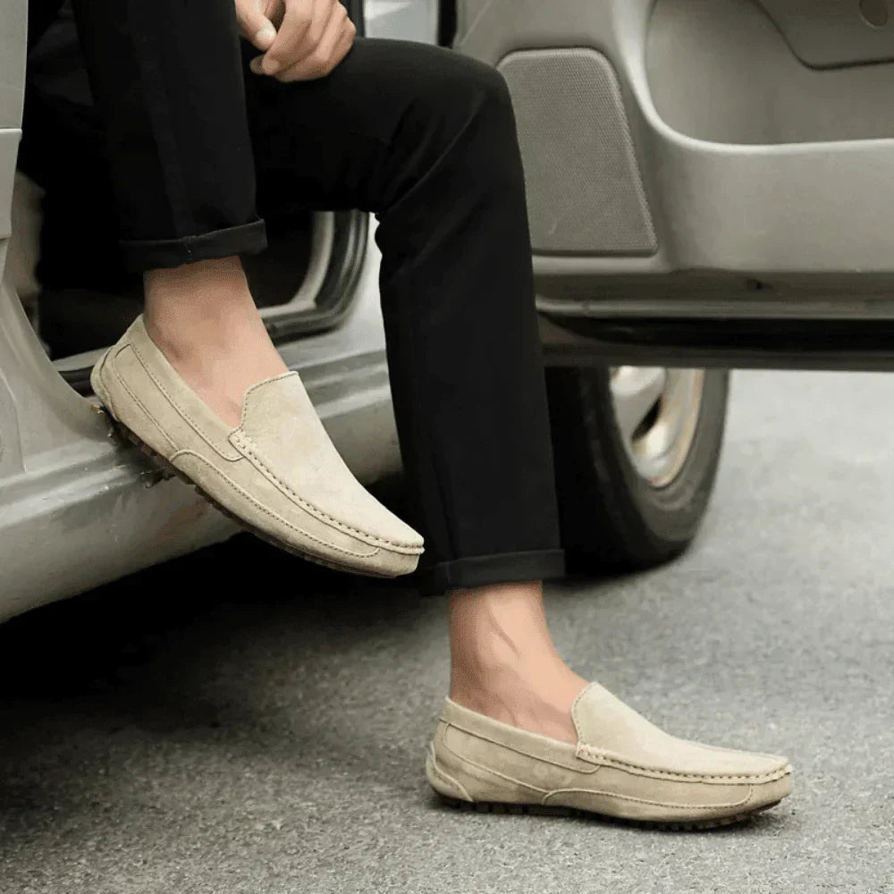 Suede Loafers Ivory Walk