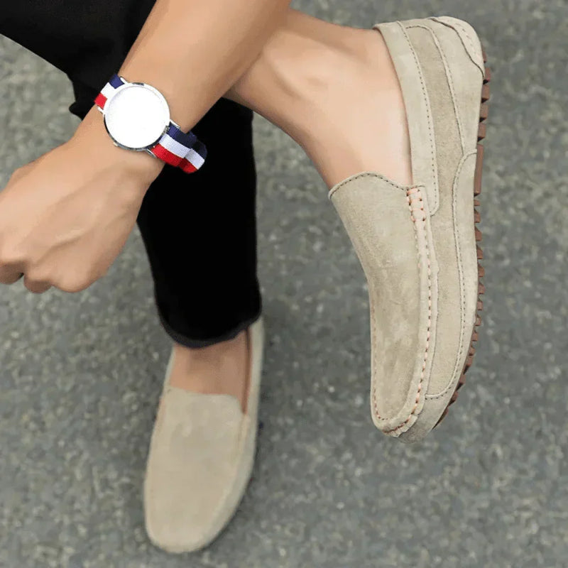 Suede Loafers Ivory Walk