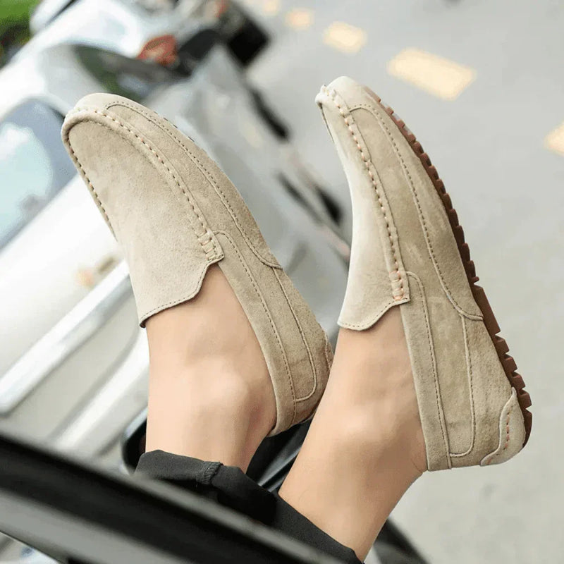 Suede Loafers Ivory Walk
