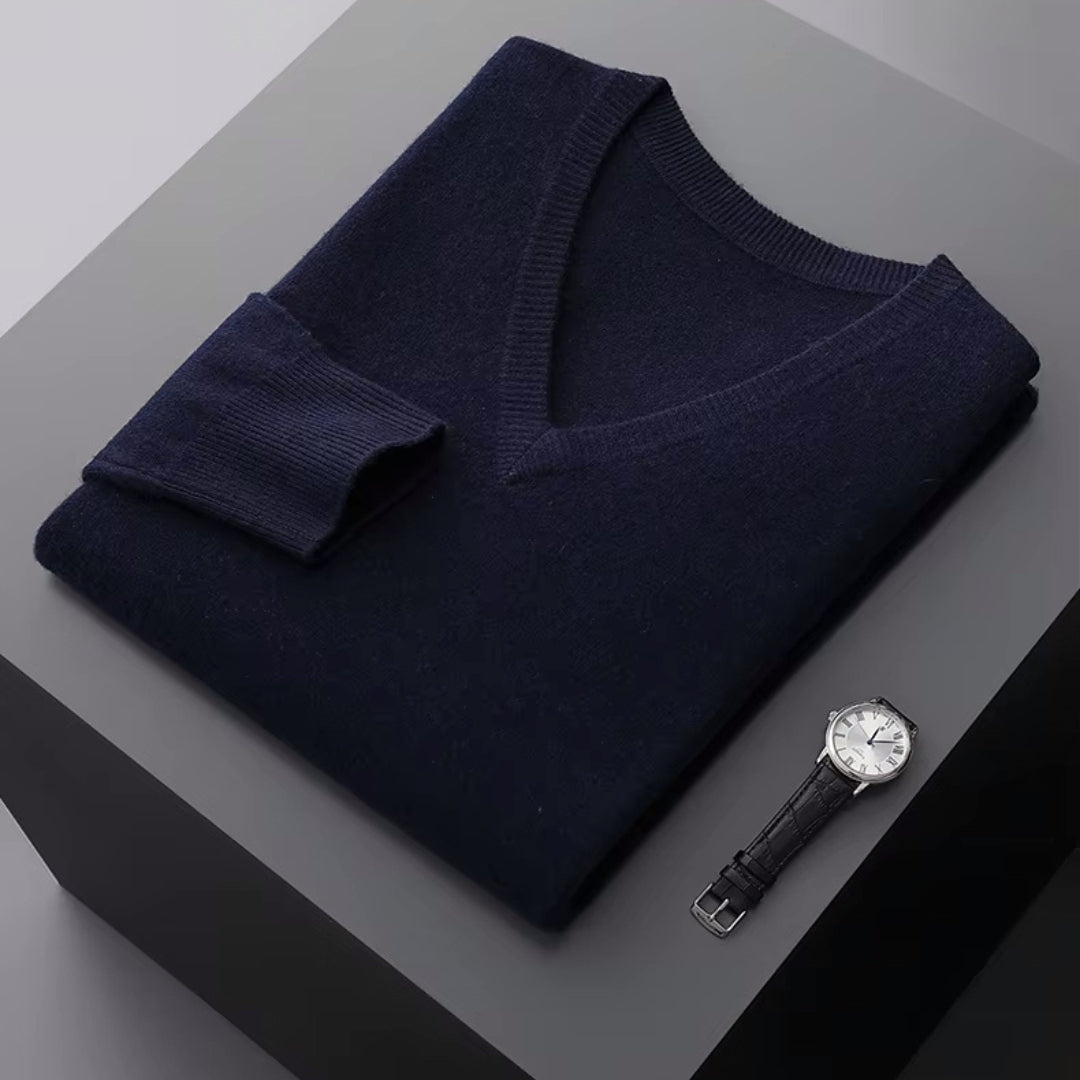 Aria Men's Merino Wool Sweater – Classic Lightweight Knit