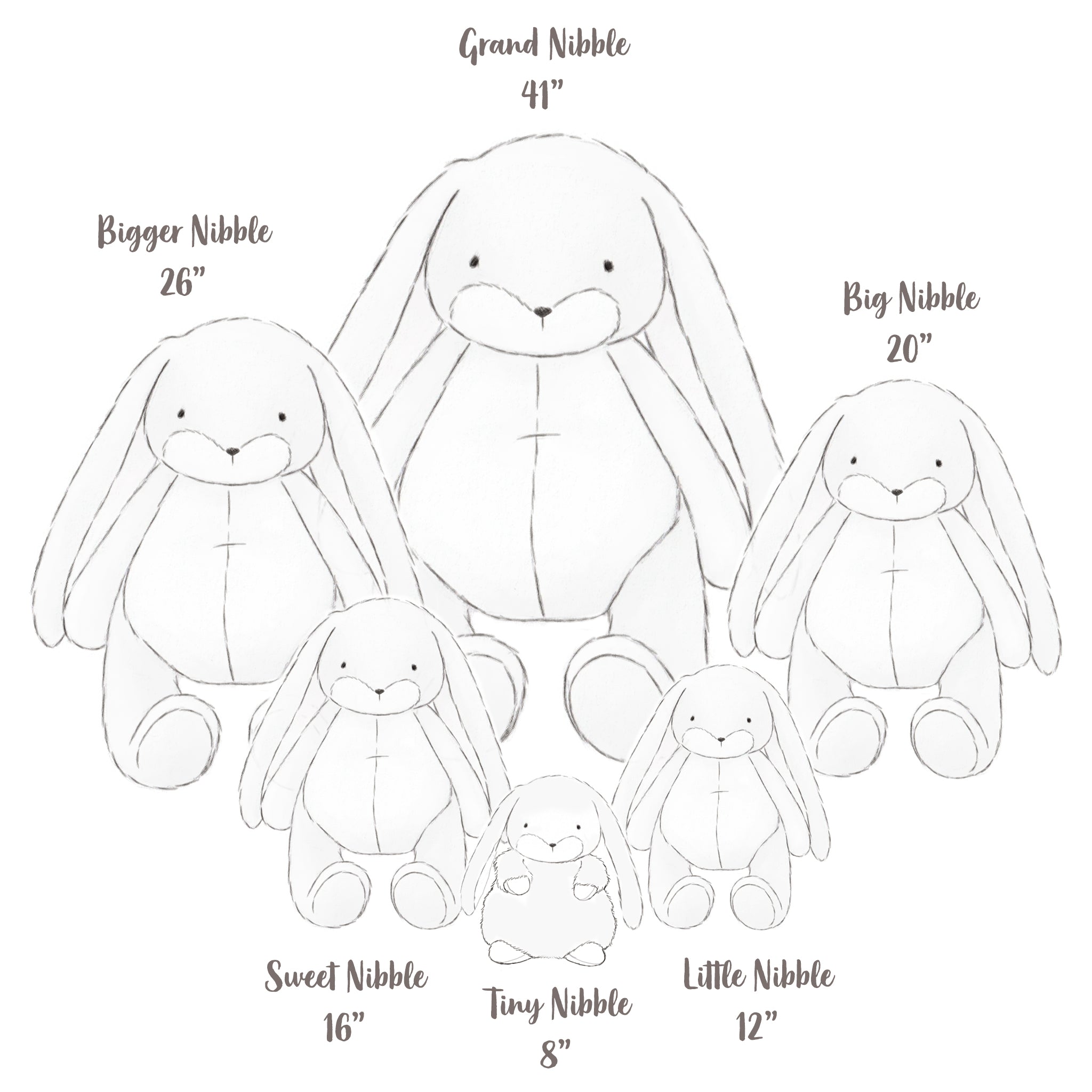 Little 12" Floppy Nibble Bunny – Lemongrass