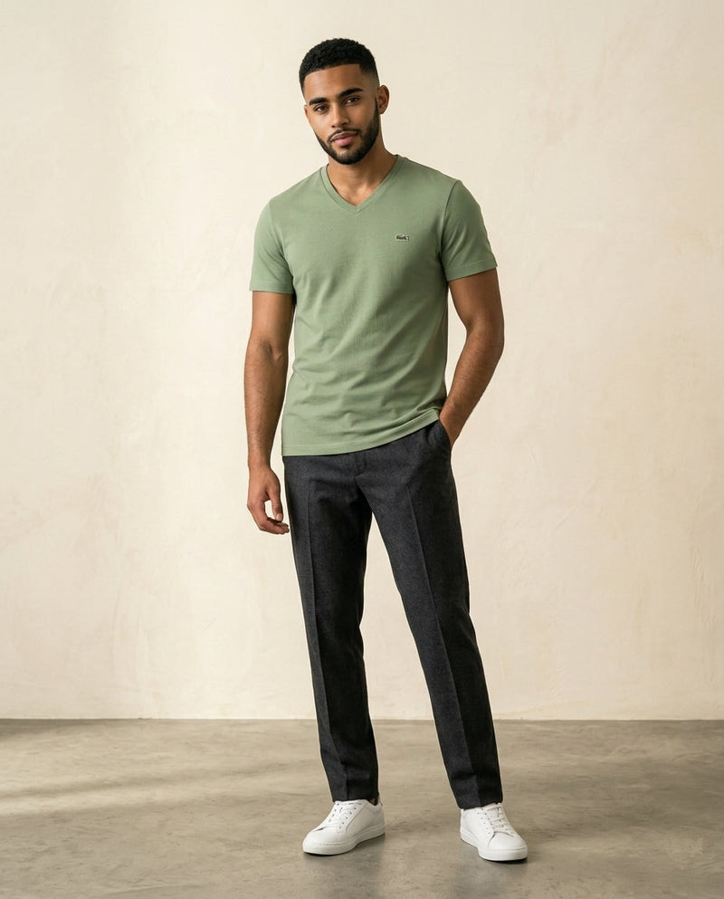 LC Refined V-Neck Cotton Tee