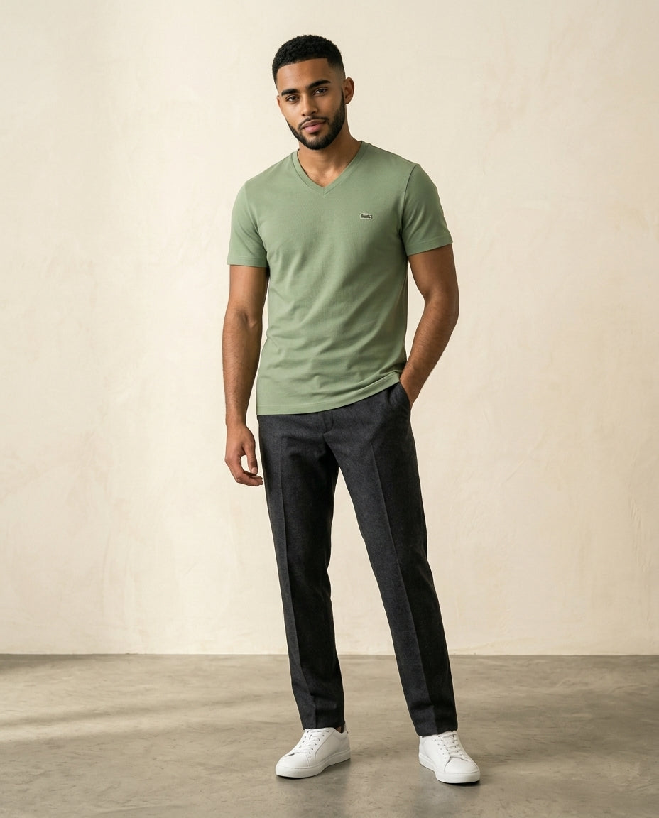 LC Refined V-Neck Cotton Tee