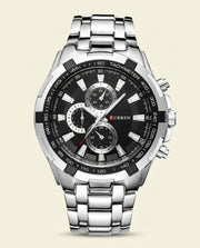PD Classic Black Steel Watch