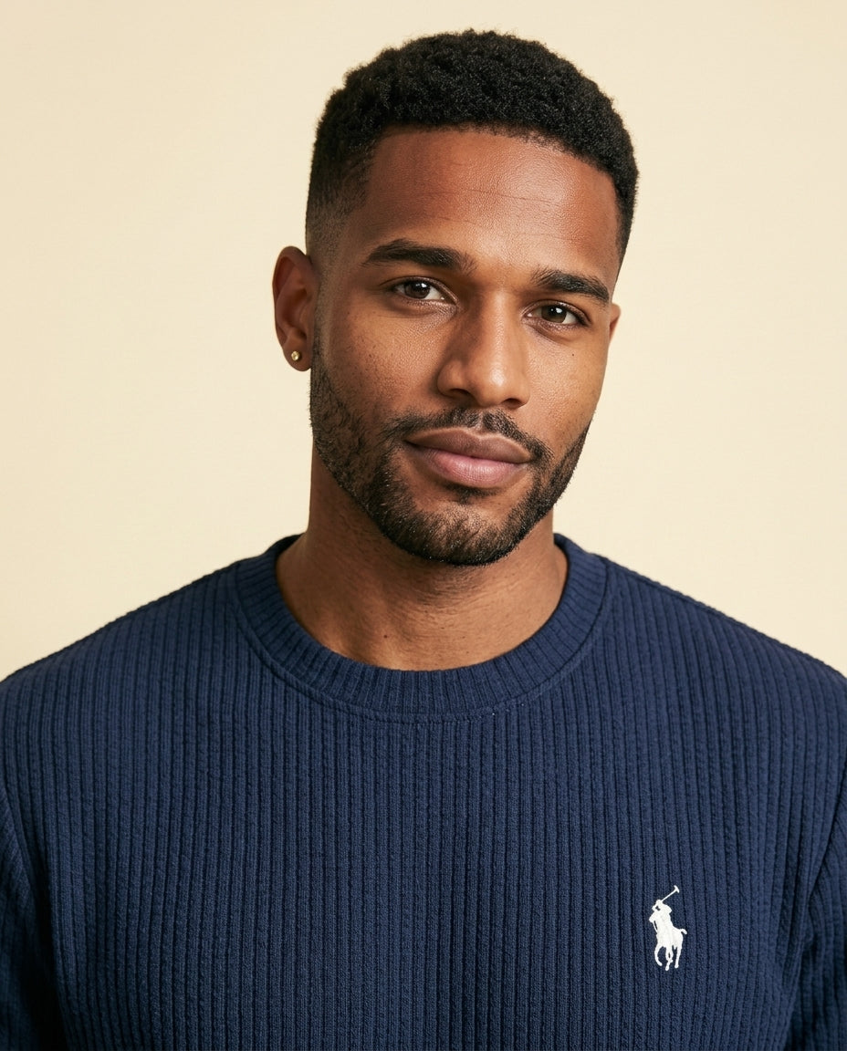 RL Prestige Waffle Tee & Shorts Set