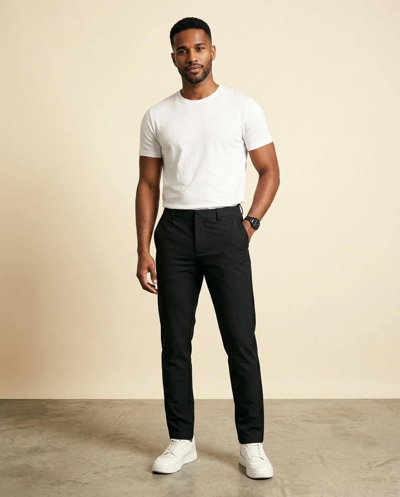 Slim Stretch Dress Trouser Black