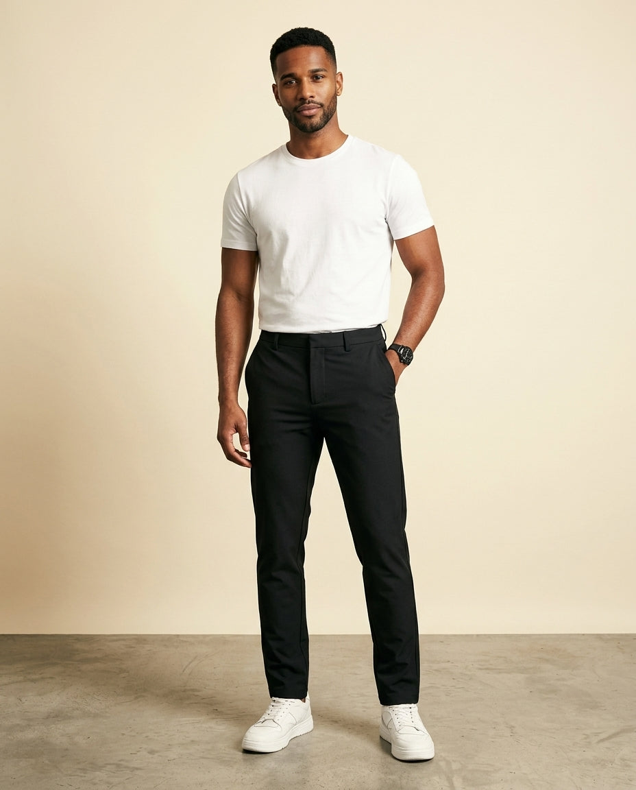 Slim Stretch Dress Trouser Black