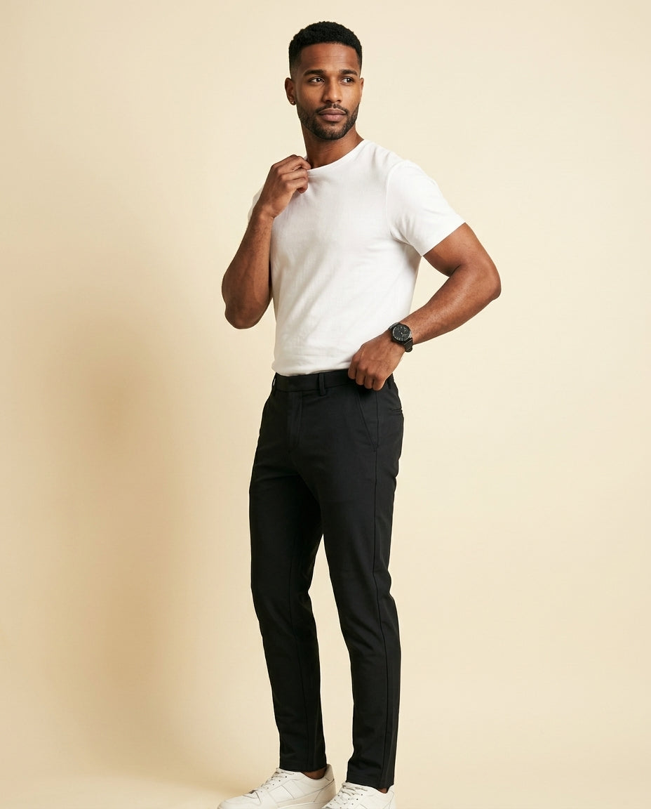 Slim Stretch Dress Trouser Black