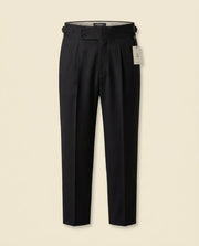 Double Pleat High-Waist Trouser Black