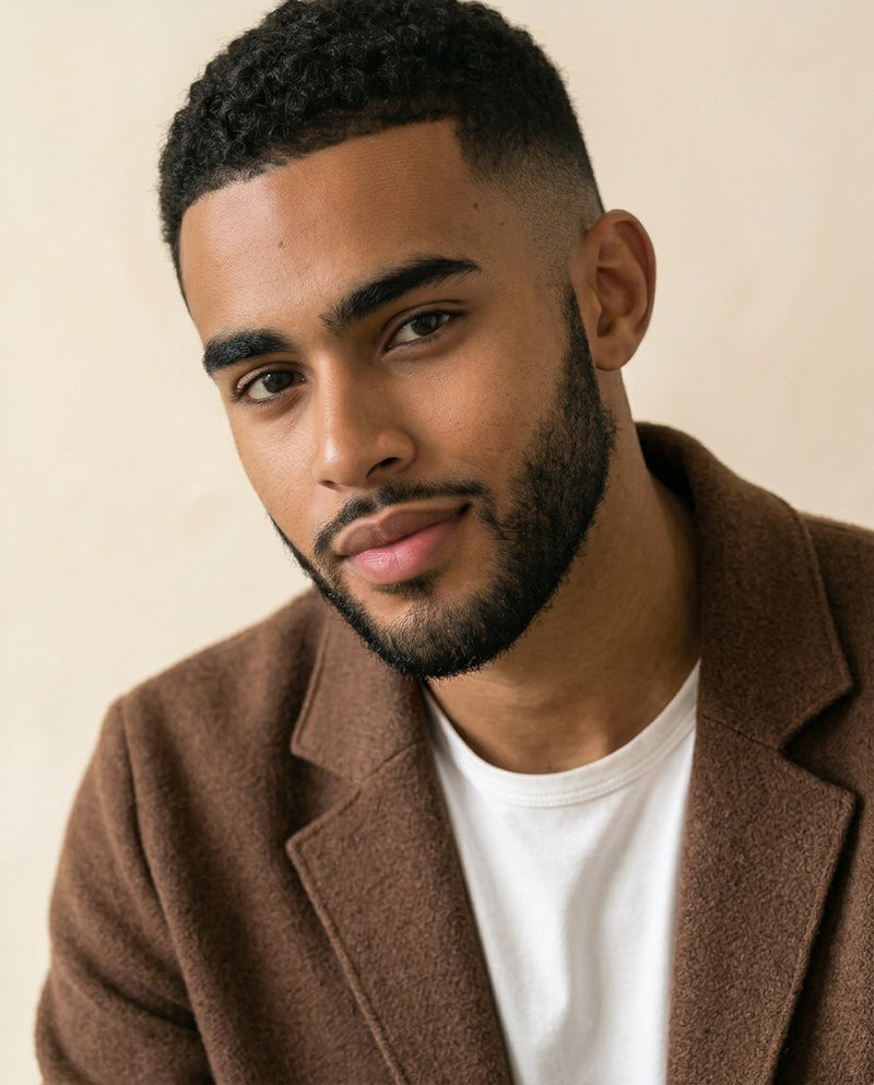 Wool-Blend Casual Blazer Camel