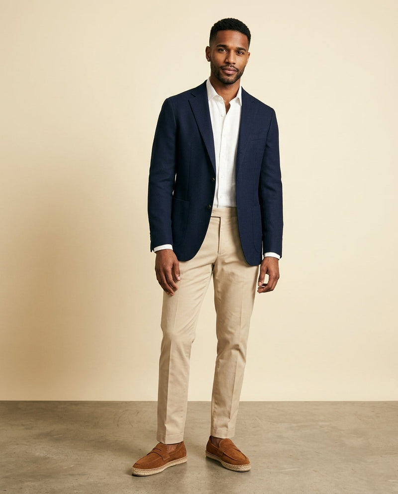 Suede Espadrille Loafer Tan
