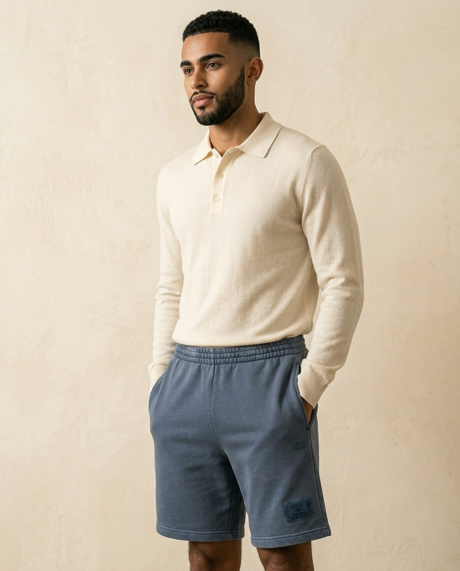 LC Paris Fleece Shorts Steel Blue
