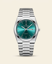 PD Prestige Green Dial Steel Watch