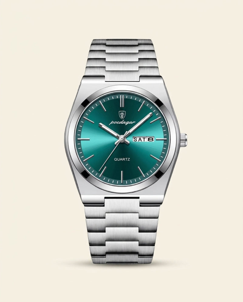 PD Prestige Green Dial Steel Watch