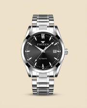 FG Elite Automatic Steel Watch Black Dial